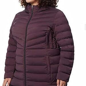 ✔️#91 Women's  32 Degress Heat Puffer Jacket in eggplant